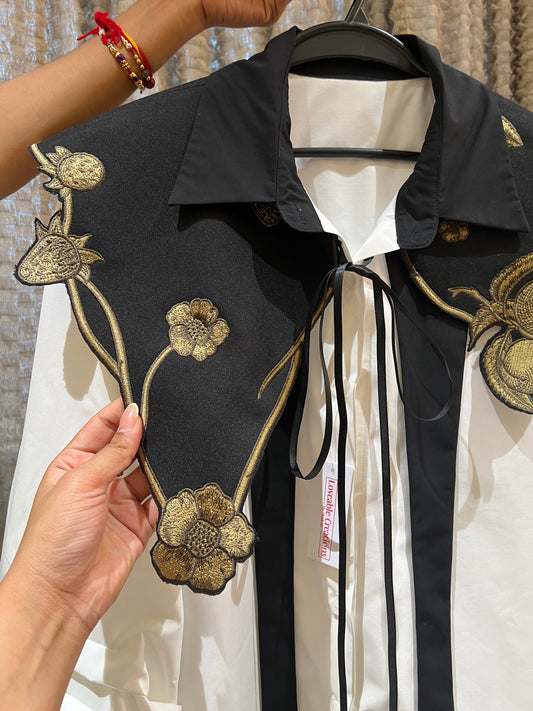 Golden Bloom Luxe Shirt