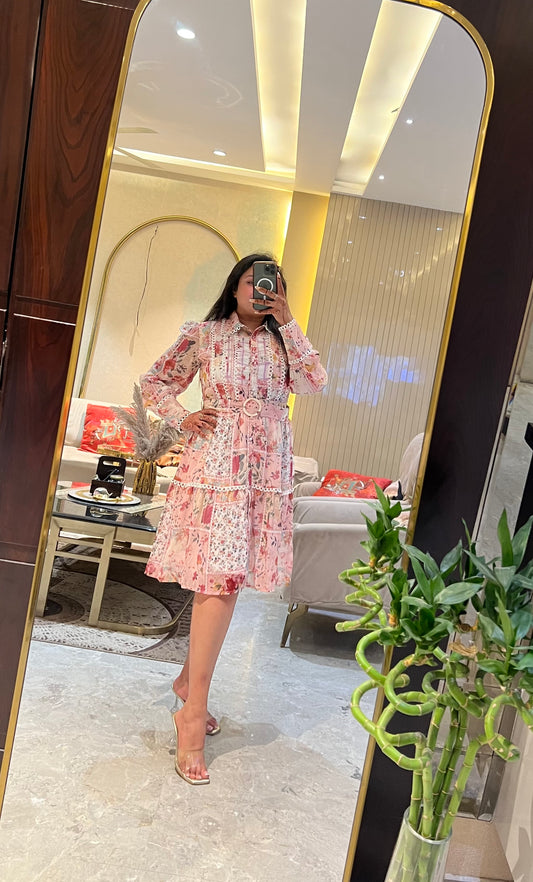 Silky Printed Dress