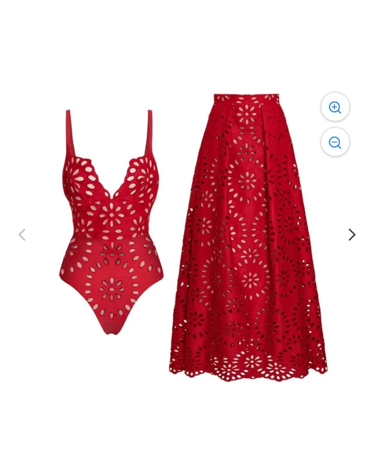 Maio Flower 2 Pc Swimsuit Set (Black)