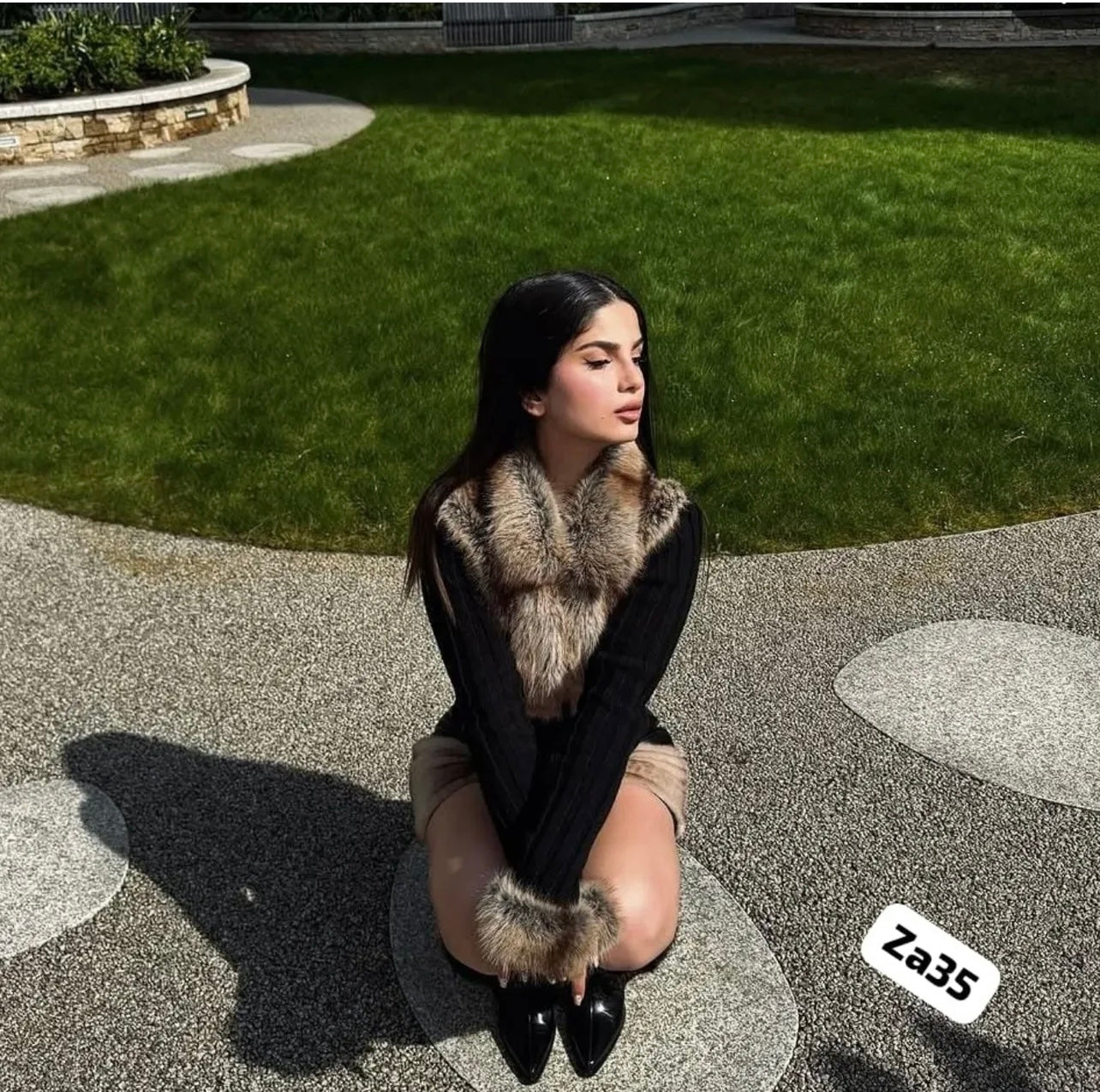 Fur Allure Knit Jacket