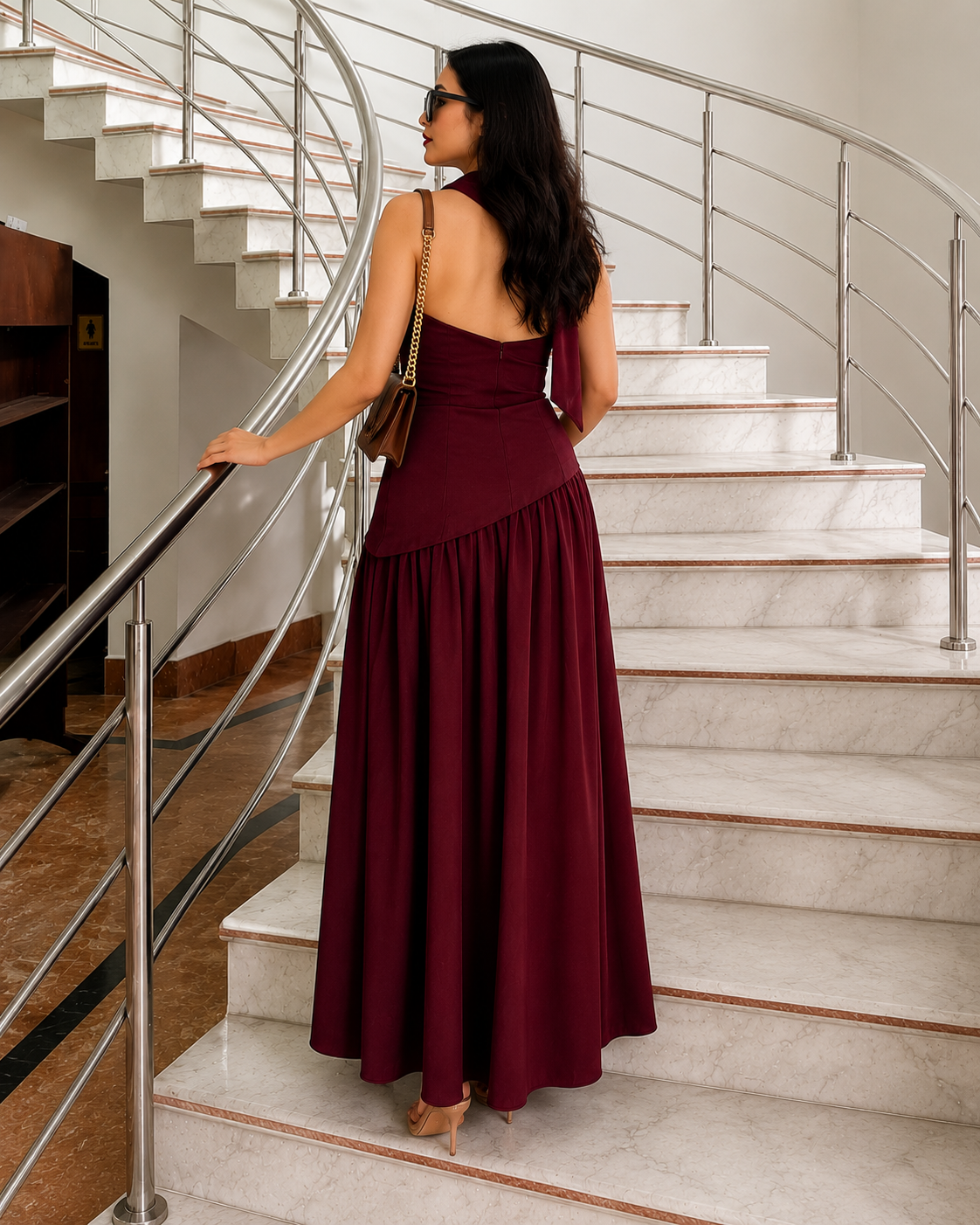 Cocoa Luxe Slit Dress