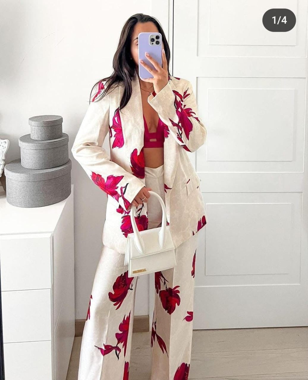 Floral blazer set