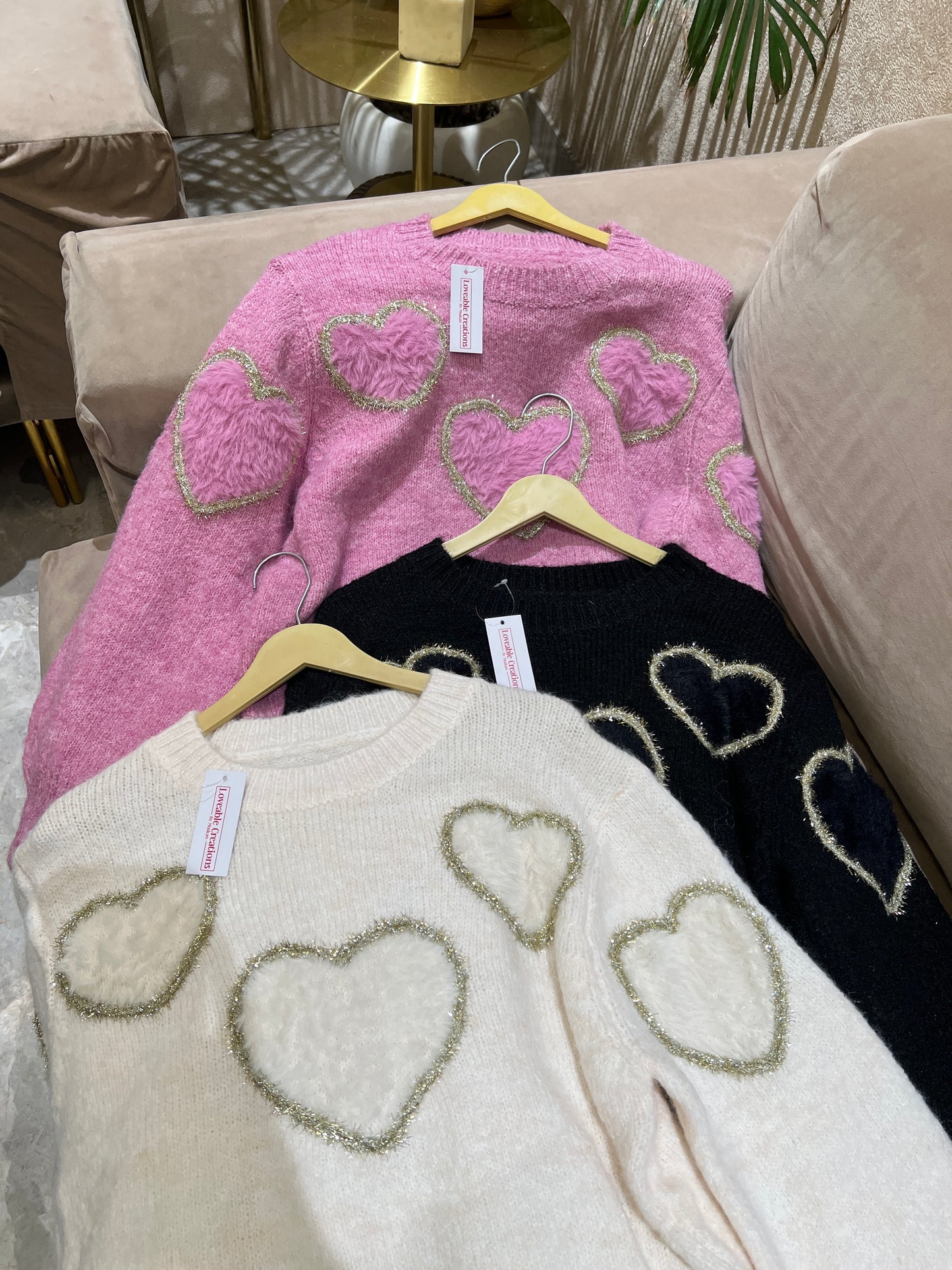 Soft Heart Glam Pullover