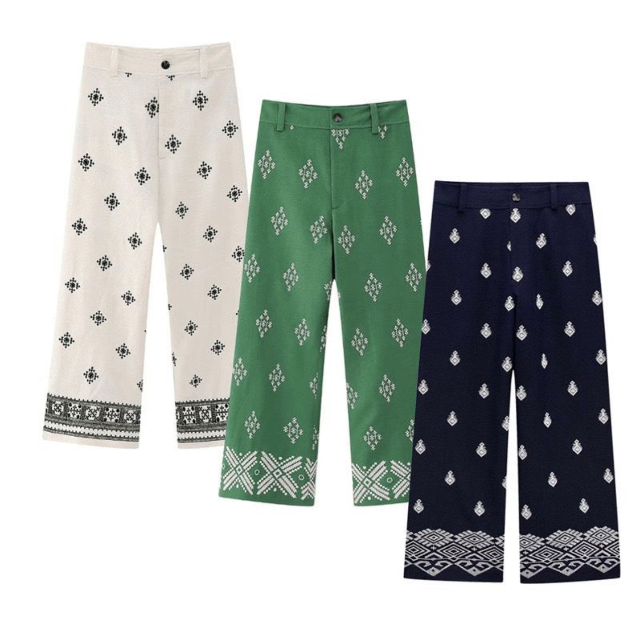 Embriodery Pants