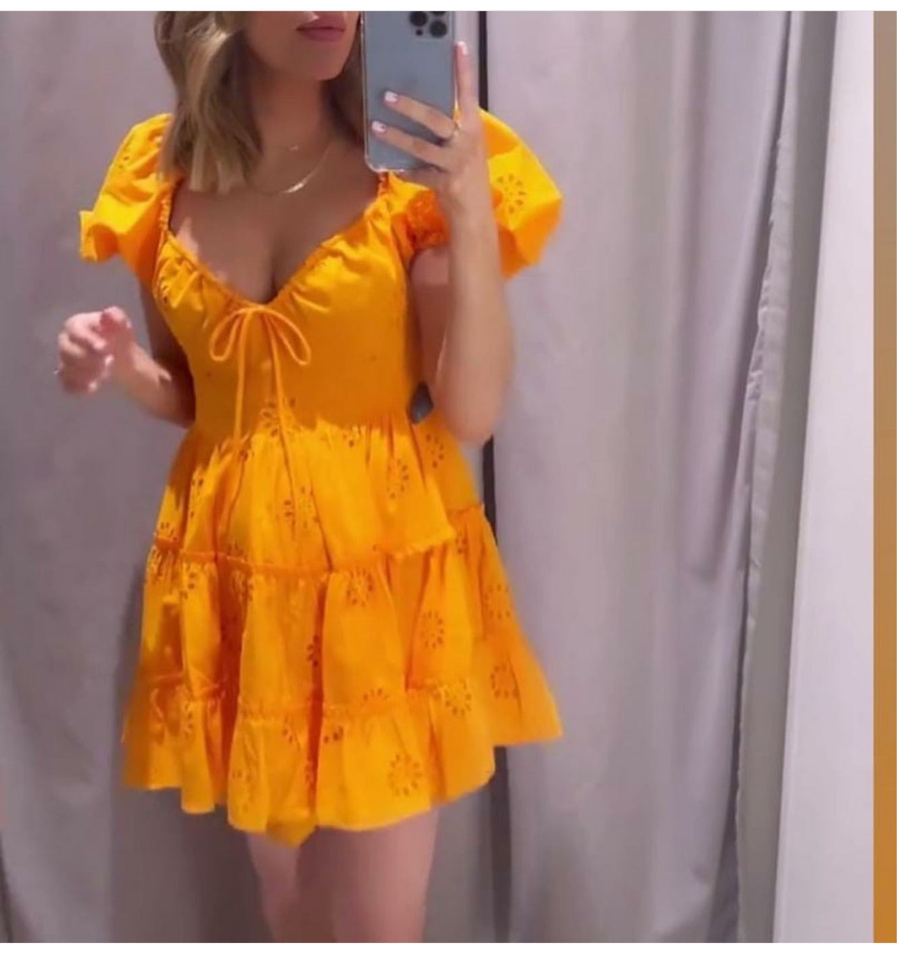 Stephy Cutwork Dress