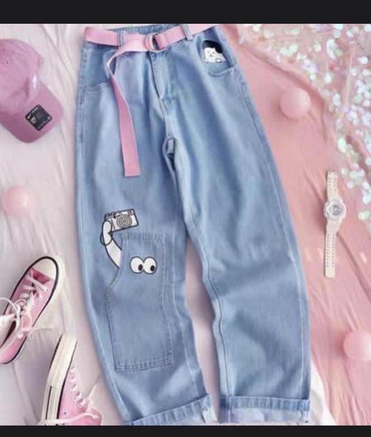 Highwaist Denim Pants