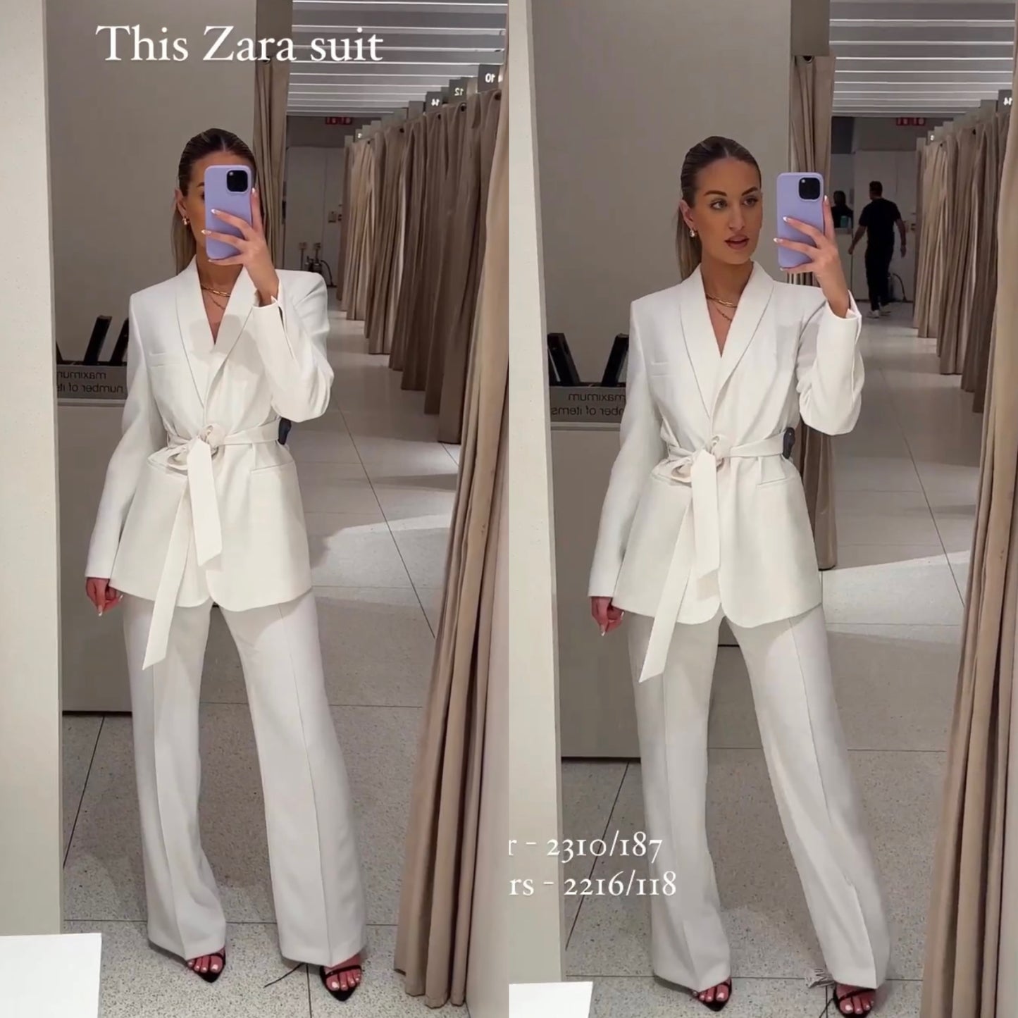 White Blazer Pant Set