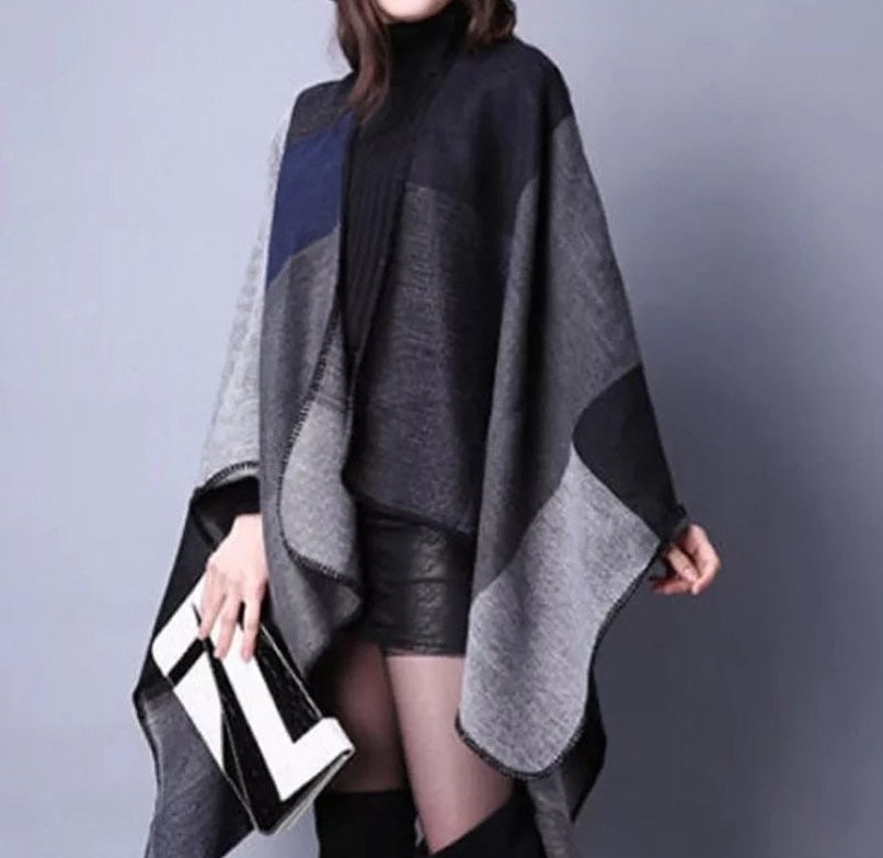 Cashmere Vintage Plaid Shawl