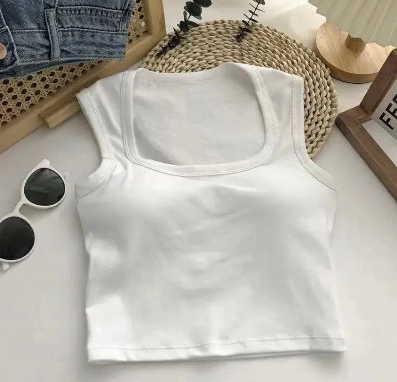 Lovito Tank Tops With Inbuilt Bra