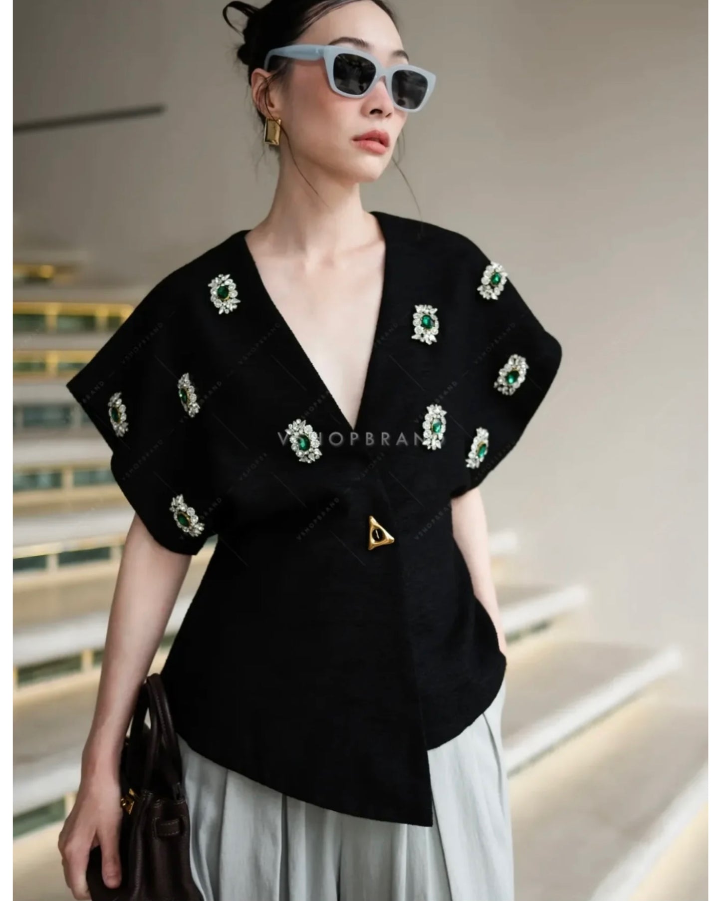 Chia Embriodery Luxe Blouse