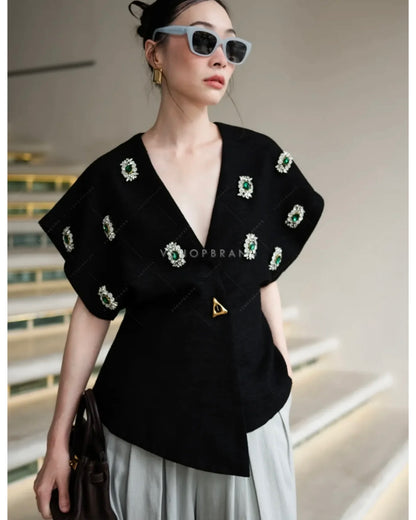 Chia Embriodery Luxe Blouse