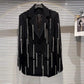 Luxury Rhinestone Fringe Blazer