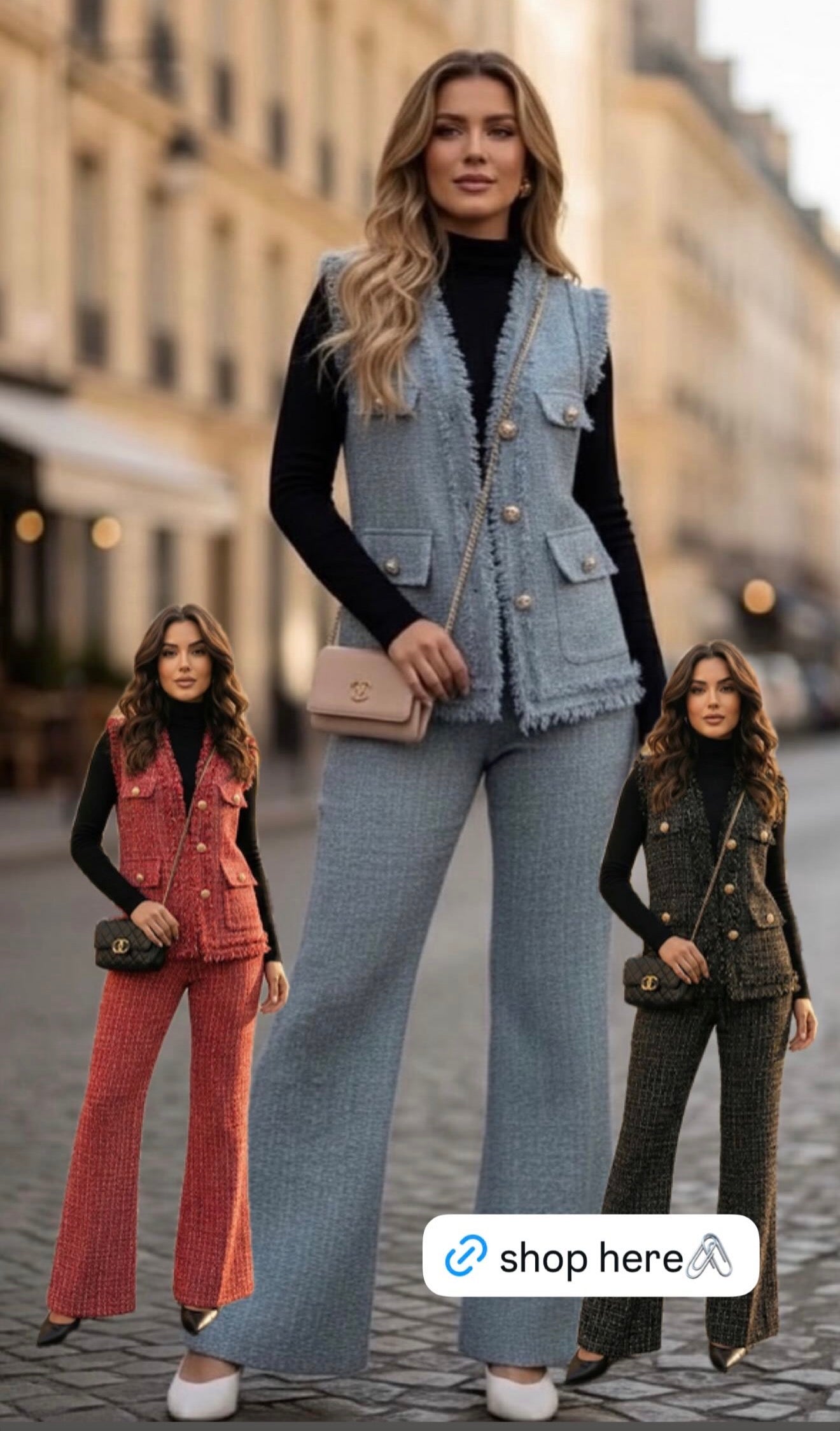 Tweed Blazer Set