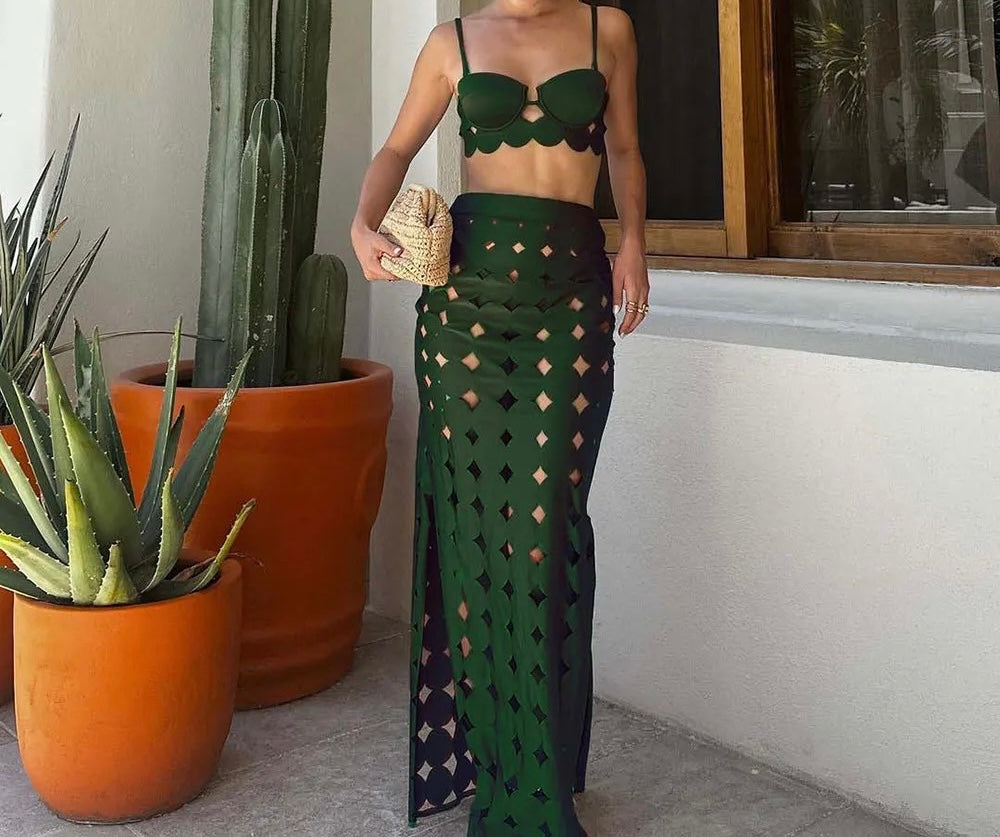 Jade Allure Swimsuit Set