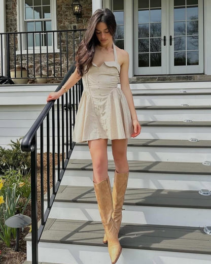 Golden Hour Charm Dress