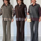 Plaid Knit Luxe Cords Set