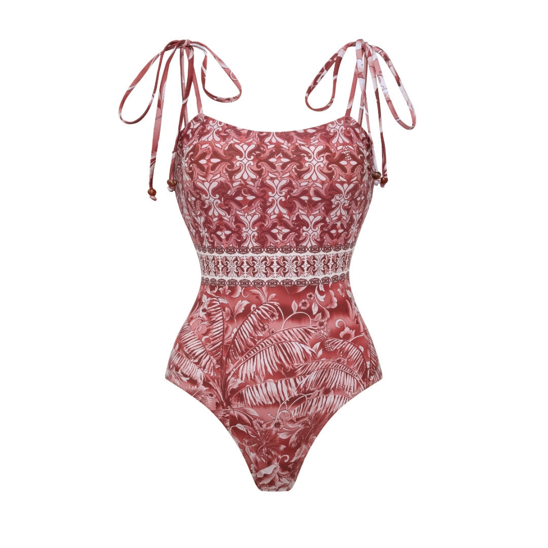 Riviera Rose Fringe Luxe Swim Set