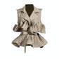 V Neck Pleated Top