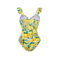 Lemon Ruffle Riviera Swimset