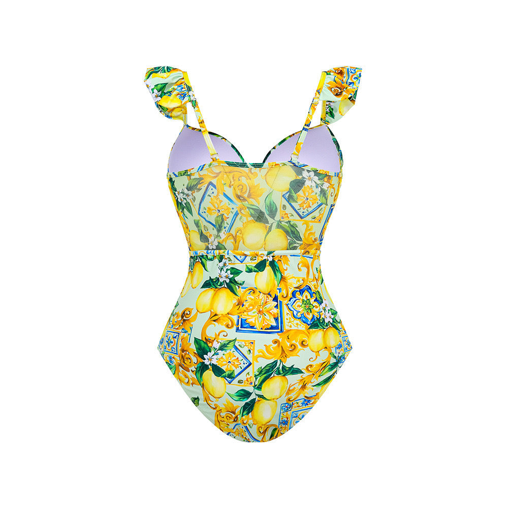 Lemon Ruffle Riviera Swimset