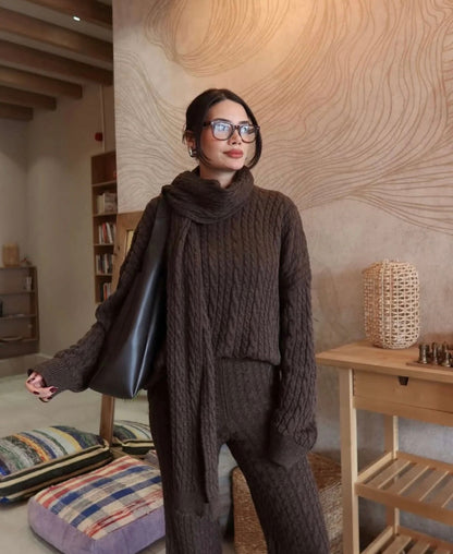 Velour Three Pc Luxe Knit cords set