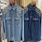 Denim Pearl Embellished Shirt