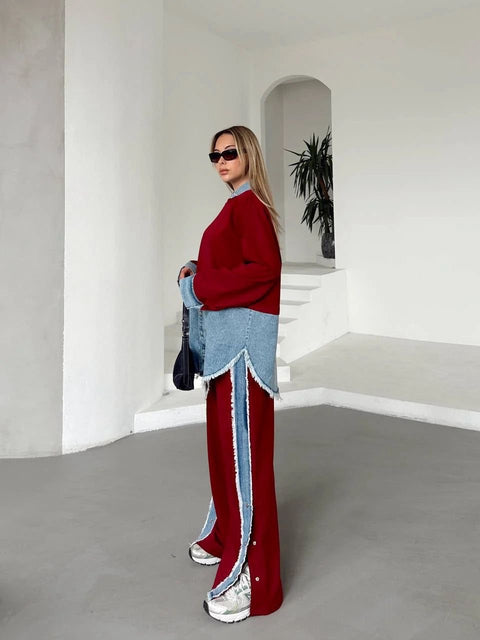 Denim Trim Statement Cords