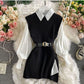 Fushion warm shirt dress