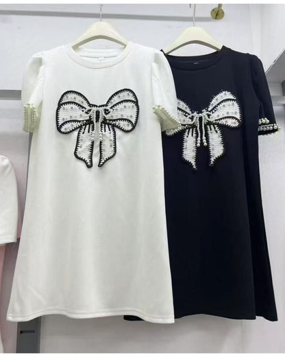 Pearl Bow Charm Dresses