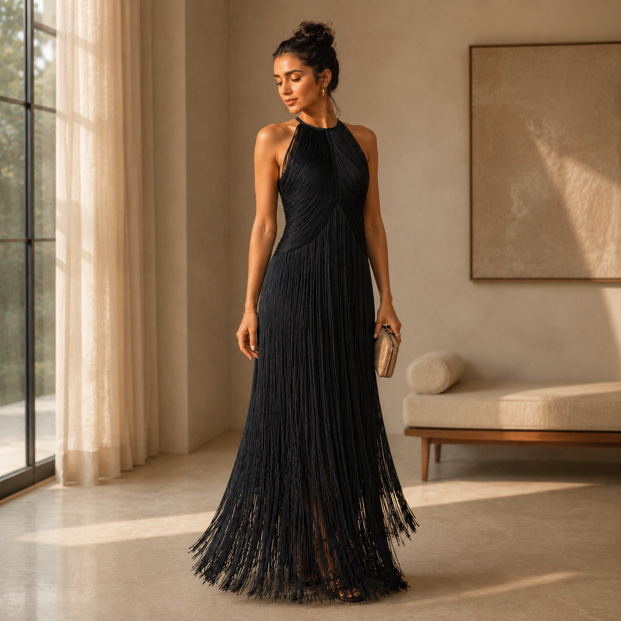 Avenya Fringe Dress
