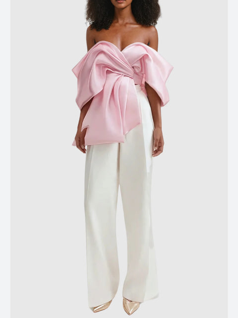 Off shoulder Statement Top