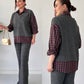 Plaid Knit Luxe Cords Set