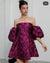 Crimson Bloom Luxe Dress