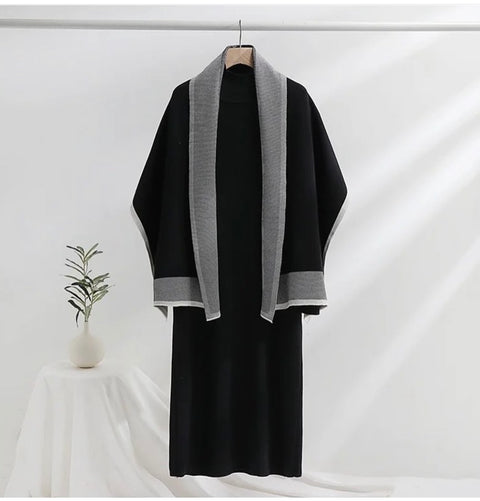 Ava Statement Dress With Stole