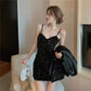 Starry Whisper Sequin Dress with blazer  Set