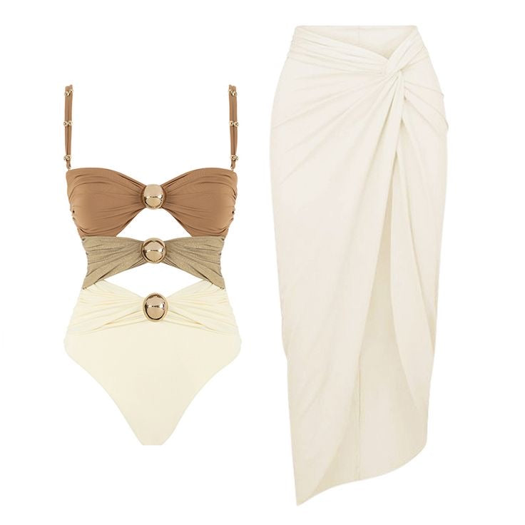 Haley Colorblock swimsuit set