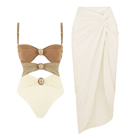 Haley Colorblock swimsuit set