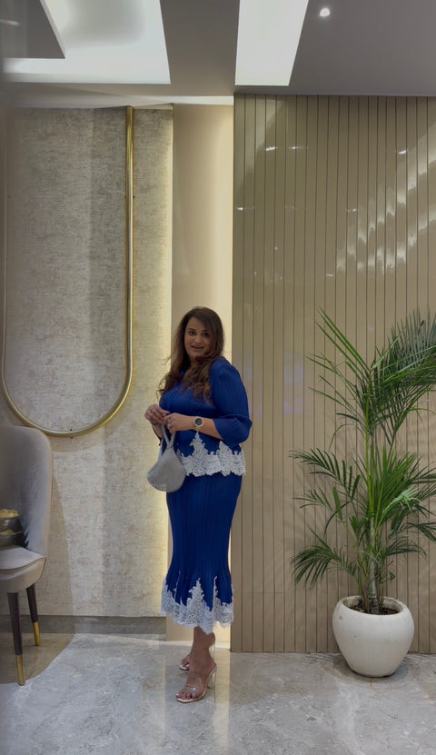 Elara Luxe Pleated Dress