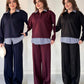 Stripe collar luxe cordset