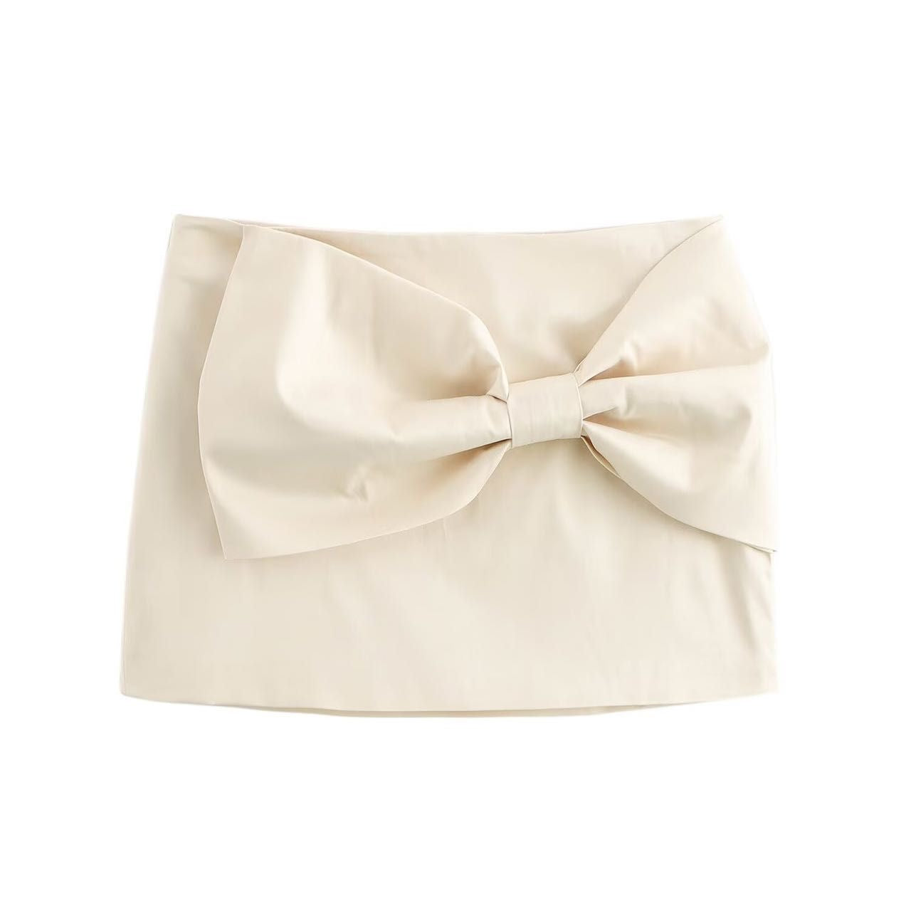 Satin Bow Skirt