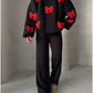 Bow knitted Wollen Cords