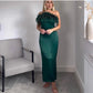 Off shoulder Furry Dress
