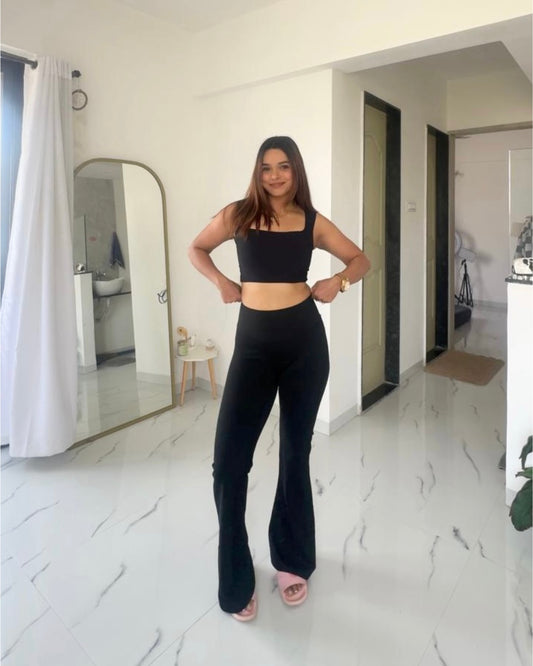 Niona Luxe High Waist Flare Pants