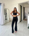 Niona Luxe High Waist Flare Pants