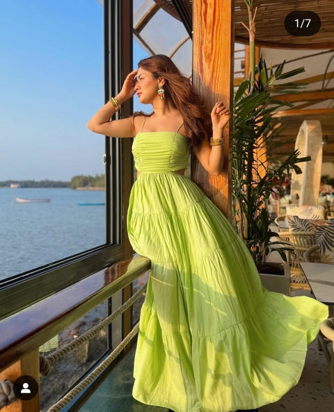 Lime Luxe Sundown Dress