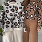 Leopard Knitted Wollen CordSet