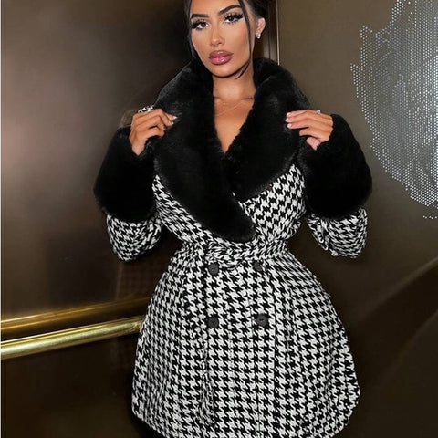 Winter Charm Luxe Trench Coat