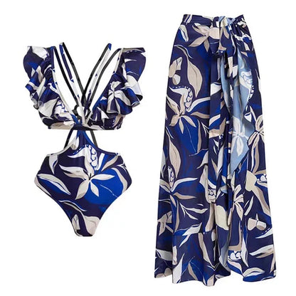 Blire Monokini With Sarong Set
