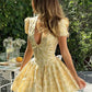 Flora V Neck Mini Dress