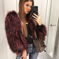 Wine Fur Luxe Jacket